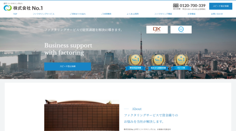 株式会社No.1のファクタリングの口コミ・評判